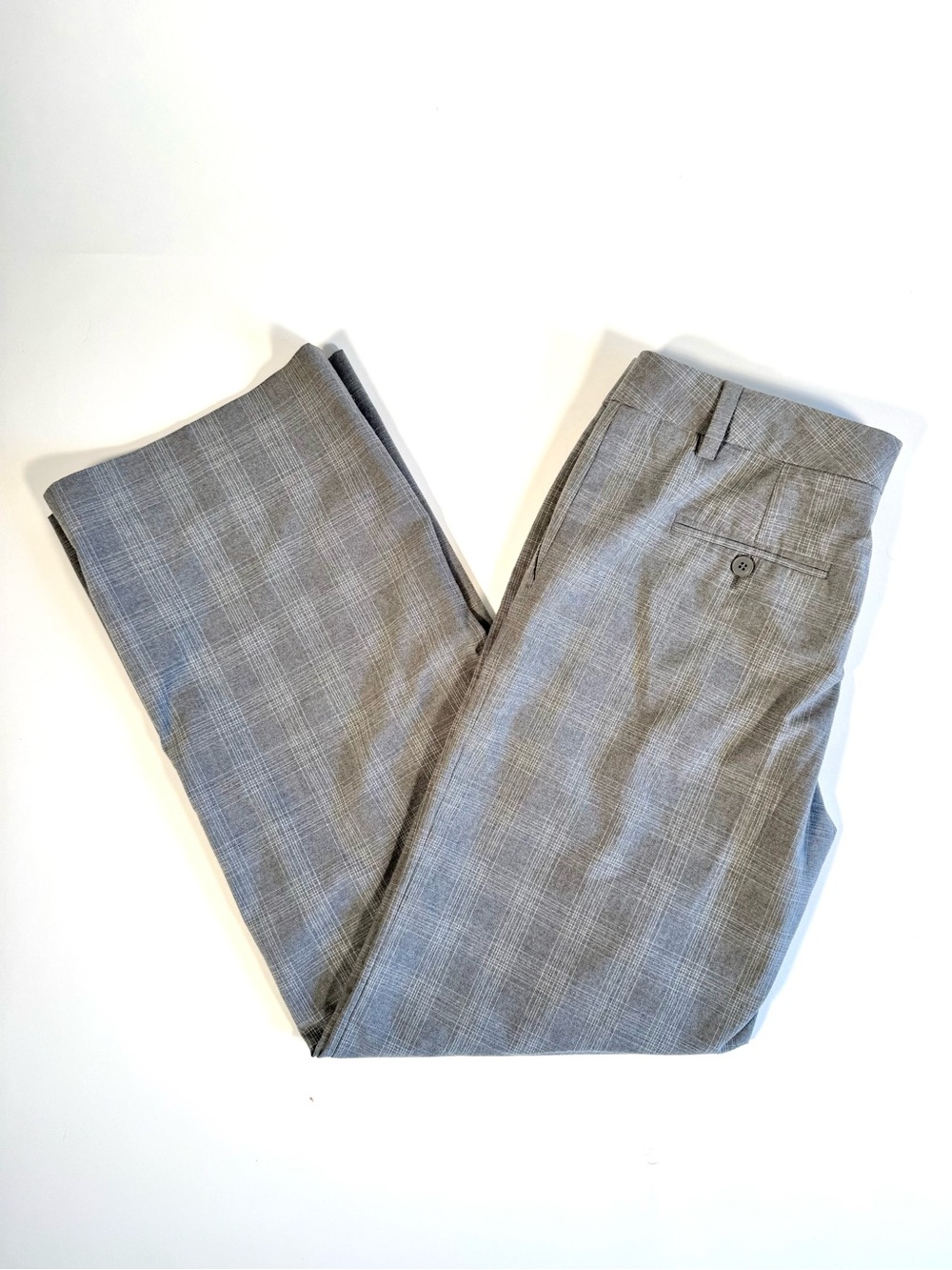 The Limited Grey Glen Plaid Wide Leg Trousers Dress Pants Career Workwear Sz 10 - Picture 9 of 9